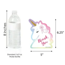 Big Dot Of Happiness Rainbow Unicorn - Shaped Thank You Cards - Magical Baby Shower Or Birthday Party Thank You Note Cards With Envelopes - Set Of 12 -Aurora Party Sales GUEST f1b6f299 4c08 43ec a4a7 b849c93a08f8