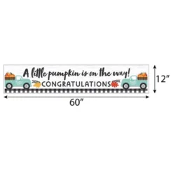 Big Dot Of Happiness Happy Fall Truck - Baby Shower Decorations Party Banner