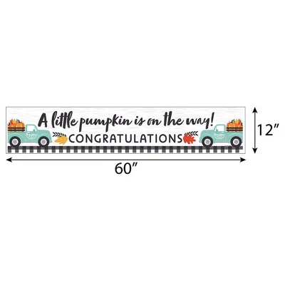 Big Dot Of Happiness Happy Fall Truck - Baby Shower Decorations Party Banner 1 Big Dot Of Happiness Happy Fall Truck - Baby Shower Decorations Party Banner