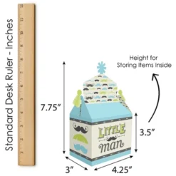 Big Dot Of Happiness Dashing Little Man Mustache Party - Treat Box Party Favors - Baby Shower Or Birthday Party Goodie Gable Boxes - Set Of 12 -Aurora Party Sales GUEST f27c856e 3ada 4fa2 8d61 d03bd497a771