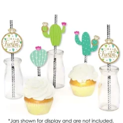 Big Dot Of Happiness Final Fiesta - Paper Straw Decor - Last Fiesta Bachelorette Party Striped Decorative Straws - Set Of 24 -Aurora Party Sales GUEST f32c88a6 2248 435d b250 e9c9b694a304