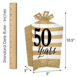 Big Dot Of Happiness We Still Do - 50th Wedding Anniversary - Table Decorations - Anniversary Party Fold And Flare Centerpieces - 10 Count -Aurora Party Sales GUEST f3a575a0 ebc3 429e 9885 a75a43748259