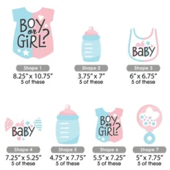 Big Dot Of Happiness Baby Gender Reveal - Team Boy Or Girl Party Centerpiece Sticks - Showstopper Table Toppers - 35 Pieces -Aurora Party Sales GUEST f3ce028e 7b46 426d a107 edf84e11f4e9