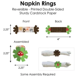 Big Dot Of Happiness Woodland Creatures - Baby Shower Or Birthday Party Paper Charger And Table Decorations - Chargerific Kit - Place Setting For 8 -Aurora Party Sales GUEST f3f26911 0963 4502 8ef2 62d300f1474b