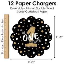 Big Dot Of Happiness 1st Birthday Little Mr. Onederful - Boy First Birthday Party Round Table Decorations - Paper Chargers - Place Setting For 12 10 Big Dot Of Happiness 1st Birthday Little Mr. Onederful - Boy First Birthday Party Round Table Decorations - Paper Chargers - Place Setting For 12 -Aurora Party Sales GUEST f3f38da6 1982 413e 9e0a d8dbac5b7c38