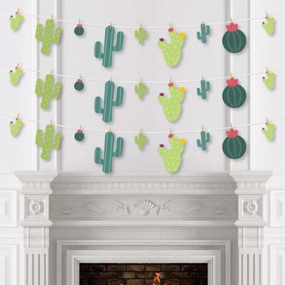 Big Dot Of Happiness Prickly Cactus Party - Fiesta Party DIY Decorations - Clothespin Garland Banner - 44 Pieces 2 Big Dot Of Happiness Prickly Cactus Party - Fiesta Party DIY Decorations - Clothespin Garland Banner - 44 Pieces - Image 2