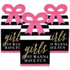 Big Dot Of Happiness Girls Night Out - Square Favor Gift Boxes - Bachelorette Party Bow Boxes - Set Of 12