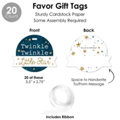 Big Dot Of Happiness Twinkle Twinkle Little Star - Baby Shower Or Birthday Party Favors And Cupcake Kit - Fabulous Favor Party Pack - 100 Pieces -Aurora Party Sales GUEST f51d2434 c3c3 466b 80e3 37aac7d5a2d3