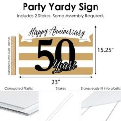 Big Dot Of Happiness We Still Do - 50th Wedding Anniversary - Anniversary Party Yard Sign Lawn Decorations-Happy Anniversary 50 Years Party Yardy Sign -Aurora Party Sales GUEST f5223a05 a0d9 4ab3 89c7 3ed5c8dc3168