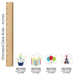 Big Dot Of Happiness Cheerful Happy Birthday - Colorful Birthday Party Scavenger Hunt - 1 Stand And 48 Game Pieces - Hide And Find Game -Aurora Party Sales GUEST f5e10b17 ef51 46db 8033 ce717a92c621