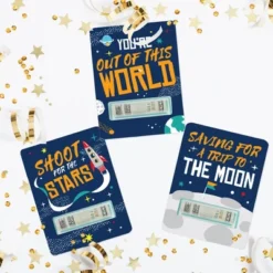 Big Dot Of Happiness Blast Off To Outer Space - DIY Assorted Rocket Ship Baby Shower Or Birthday Cash Holder Gift - Funny Money Cards - Set Of 6 -Aurora Party Sales GUEST f60feb0c c2ab 4c10 a54e a2f8e445799b