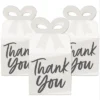 Big Dot Of Happiness Champagne Elegantly Simple - Square Favor Gift Boxes - Guest Party Favors Bow Boxes - Set Of 12