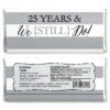 Big Dot Of Happiness We Still Do - 25th Wedding Anniversary Party - Candy Bar Wrappers Party Favors - Set Of 24