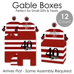 Big Dot Of Happiness We Still Do - 40th Wedding Anniversary - Treat Box Party Favors - Anniversary Party Goodie Gable Boxes - Set Of 12 -Aurora Party Sales GUEST f7ac285b 9f82 40a6 a37c 68348230bc67