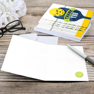 Big Dot Of Happiness Let’s Rally - Pickleball - Birthday Or Retirement Party Thank You Cards (8 Count) 3 Big Dot Of Happiness Let’s Rally - Pickleball - Birthday Or Retirement Party Thank You Cards (8 Count) - Image 3