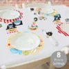 Big Dot Of Happiness Pirate Ship Adventures - Skull Birthday Party Paper Charger And Table Decorations - Chargerific Kit - Place Setting For 8