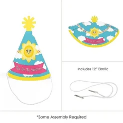 Big Dot Of Happiness You Are My Sunshine - Mini Cone Baby Shower Or Birthday Party Hats - Small Little Party Hats - Set Of 8 -Aurora Party Sales GUEST f8154921 77f2 4e61 b6c4 058c54dc51a9