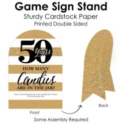 Big Dot Of Happiness We Still Do - 50th Wedding Anniversary - How Many Candies Anniversary Party Game - 1 Stand And 40 Cards - Candy Guessing Game -Aurora Party Sales GUEST f840b5c1 e4b7 4195 a009 26a7aa9f6ae9