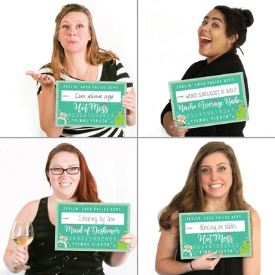 Big Dot Of Happiness Final Fiesta - Last Fiesta Bachelorette Party Mug Shots - Photo Booth Props Kit - 20 Count 2 Big Dot Of Happiness Final Fiesta - Last Fiesta Bachelorette Party Mug Shots - Photo Booth Props Kit - 20 Count - Image 2