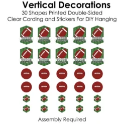 Big Dot Of Happiness End Zone - Football - Baby Shower Or Birthday Party DIY Dangler Backdrop - Hanging Vertical Decorations - 30 Pieces -Aurora Party Sales GUEST f9180ec0 8b08 473e b195 c6e6726e975b