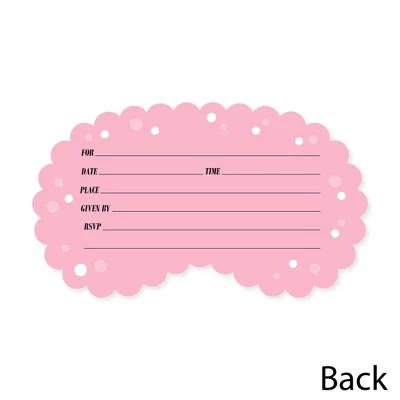Big Dot Of Happiness Spa Day - Shaped Fill-In Invitations - Girls Makeup Party Invitation Cards With Envelopes - Set Of 12 3 Big Dot Of Happiness Spa Day - Shaped Fill-In Invitations - Girls Makeup Party Invitation Cards With Envelopes - Set Of 12 - Image 3