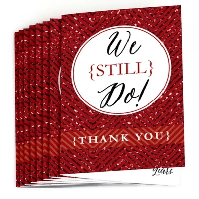 Big Dot Of Happiness We Still Do - 40th Wedding Anniversary - Party Thank You Cards (8 Count) 1 Big Dot Of Happiness We Still Do - 40th Wedding Anniversary - Party Thank You Cards (8 Count)