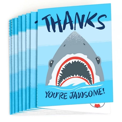 Big Dot Of Happiness Shark Zone - Jawsome Party Or Birthday Party Thank You Cards (8 Count) 1 Big Dot Of Happiness Shark Zone - Jawsome Party Or Birthday Party Thank You Cards (8 Count)