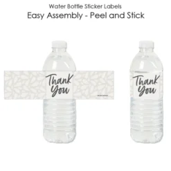Big Dot Of Happiness Champagne Elegantly Simple - Guest Party Favors Water Bottle Sticker Labels - Set Of 20