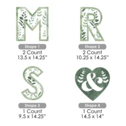 Big Dot Of Happiness Boho Botanical Bride - Greenery Bridal Shower And Wedding Party Decorations - Mr And Mrs - Outdoor Letter Banner -Aurora Party Sales GUEST fb9d51b2 fccf 4ed1 9843 274c0ff42235