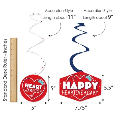 Big Dot Of Happiness Happy Heartiversary - CHD Awareness Hanging Decor - Party Decoration Swirls - Set Of 40 5 Big Dot Of Happiness Happy Heartiversary - CHD Awareness Hanging Decor - Party Decoration Swirls - Set Of 40 - Image 5