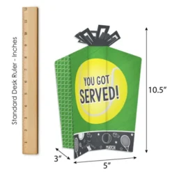 Big Dot Of Happiness You Got Served - Tennis - Baby Shower Or Tennis Ball Birthday Party Decor And Confetti - Terrific Table Centerpiece Kit 30 Ct -Aurora Party Sales GUEST fdb72bcf 1e8a 4c61 b120 962ffab00876