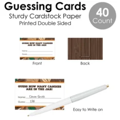 Big Dot Of Happiness Gone Hunting - How Many Candies Deer Hunting Camo Baby Shower Or Birthday Party Game - 1 Stand And 40 Cards - Candy Guessing Game -Aurora Party Sales GUEST fe1172bc 391f 443a 8fd1 98d47d8f32c4