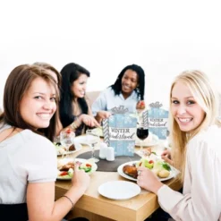 Big Dot Of Happiness Winter Wonderland - Table Decorations - Snowflake Holiday Party And Winter Wedding Fold And Flare Centerpieces - 10 Count -Aurora Party Sales GUEST fe69e4f5 0b89 49fd ac8a d9f755f6bdcb