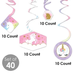 Big Dot Of Happiness Rainbow Unicorn - Magical Unicorn Baby Shower Or Birthday Party Hanging Decor - Party Decoration Swirls - Set Of 40 8 Big Dot Of Happiness Rainbow Unicorn - Magical Unicorn Baby Shower Or Birthday Party Hanging Decor - Party Decoration Swirls - Set Of 40 -Aurora Party Sales GUEST fe8a5d17 da6e 4c92 9f35 0ab3b5fa1cb5