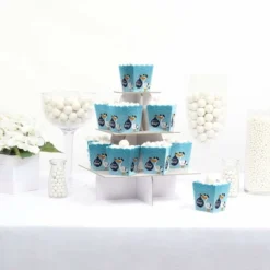 Big Dot Of Happiness Boy Special Delivery - Party Mini Favor Boxes - Blue It's A Boy Stork Baby Shower Treat Candy Boxes - Set Of 12