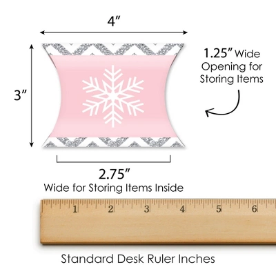 Big Dot Of Happiness Pink Winter Wonderland - Favor Gift Boxes - Holiday Snowflake Birthday Party And Baby Shower Petite Pillow Boxes - Set Of 20 5 Big Dot Of Happiness Pink Winter Wonderland - Favor Gift Boxes - Holiday Snowflake Birthday Party And Baby Shower Petite Pillow Boxes - Set Of 20 - Image 5