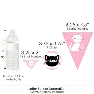 Big Dot Of Happiness Purr-fect Kitty Cat - Kitten Meow Baby Shower Letter Banner Decoration - 36 Banner Cutouts And Baby Shower Banner Letters 5 Big Dot Of Happiness Purr-fect Kitty Cat - Kitten Meow Baby Shower Letter Banner Decoration - 36 Banner Cutouts And Baby Shower Banner Letters - Image 5